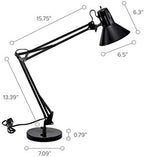 bostitch office vlf100d swing arm desk lamp, metal, package contents