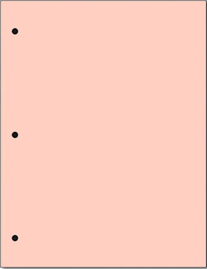 Copy And Printing Color Paper, 20 Lb. 3 Hole Punch 500 Sheets Per Ream. by Limited+Papers