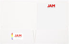 JAM PAPER Laminated Two Pocket Glossy School Folders - Image 2