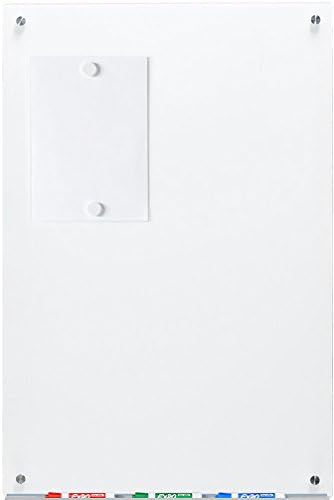 Audio-Visual Direct Magnetic Glass Whiteboard, 48" x 36", Ultra-White