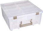 artbin 6990zz super satchel double deep 3-pack, portable, side view