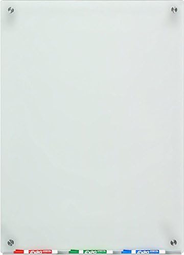 Audio-Visual Direct Non-Magnetic Glass Dry-Erase Board, 24" x 18", ...