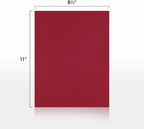 LUXPaper 8.5" x 11" Paper | Letter Size | Garnet Red | 80lb. Text | 1, 000 Qty - Image 2