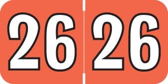 2026 Year Stickers, Doctor Stuff 2026 Chart Stickers, Coral/Black Color Coded by DoctorStuff