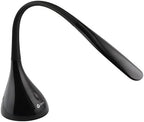 ottlite creative curves led desk lamp, black, side view