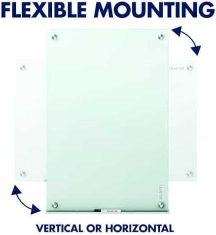 Quartet Whiteboard, Glass Dry Erase Board, Magnetic, 6' x 4', Infinit...