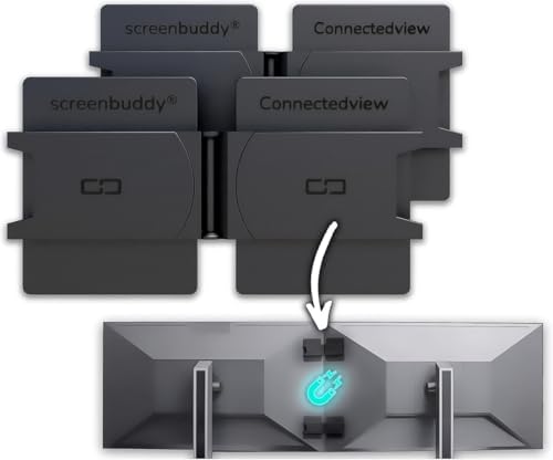 Set of 2, Magnetic Connection for Your Screens, Suitable for All Computer Mon...
