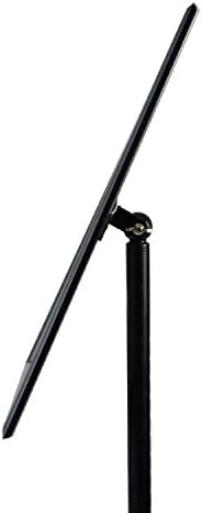 adjustable heavy duty pedestal sign holder floor stand, side view