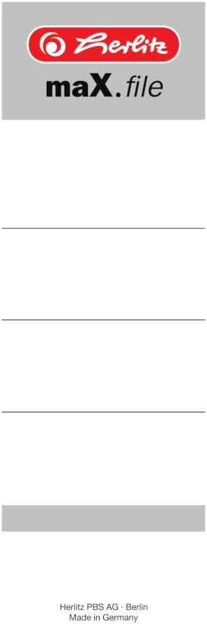 Herlitz 8 cm Backup Labels