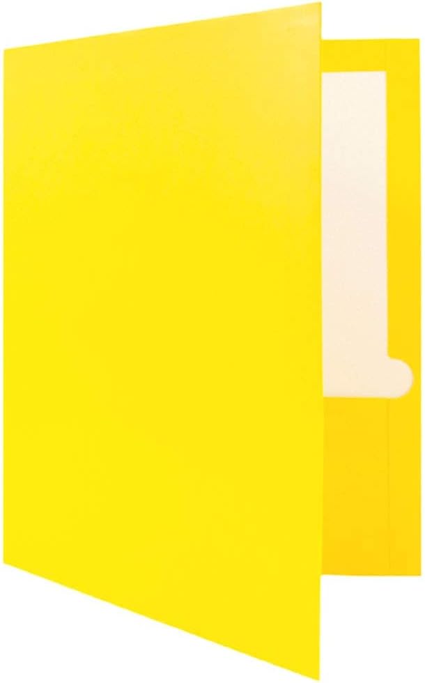 JAM PAPER Laminated Two Pocket Glossy School Folders - Image 3