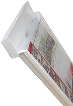 mediz outdoor real estate brochure box with snap on a desk or shelf