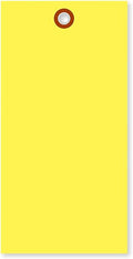 SmartSign 6.25 x 3.125 inch “Yellow” Blank Tyvek Shipping Tags by SmartSign