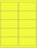 8-1/2 x 11 Neon Color High Light Fluorescent Labels by NextDayLabels