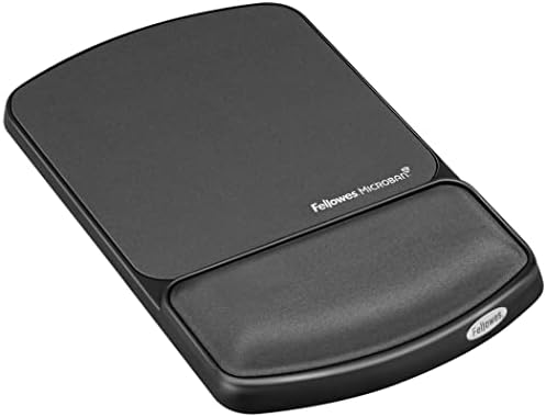 Fellowes MICROBAN Gel Mouse Pad Wrist Support - Graphite (9175101)