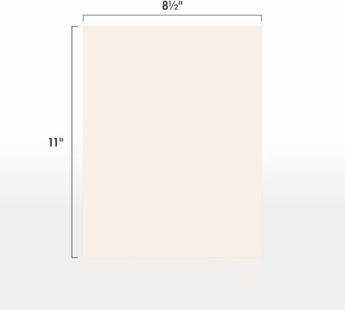 LUXPaper 8.5" x 11" Cardstock | Letter Size | Ivory | 65lb. Cover | 50 Qty - Image 2