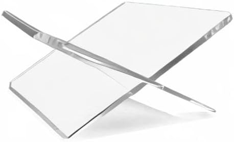 Clear Acrylic Book Stand for Display and Reading, Modern Open Book Holder for...