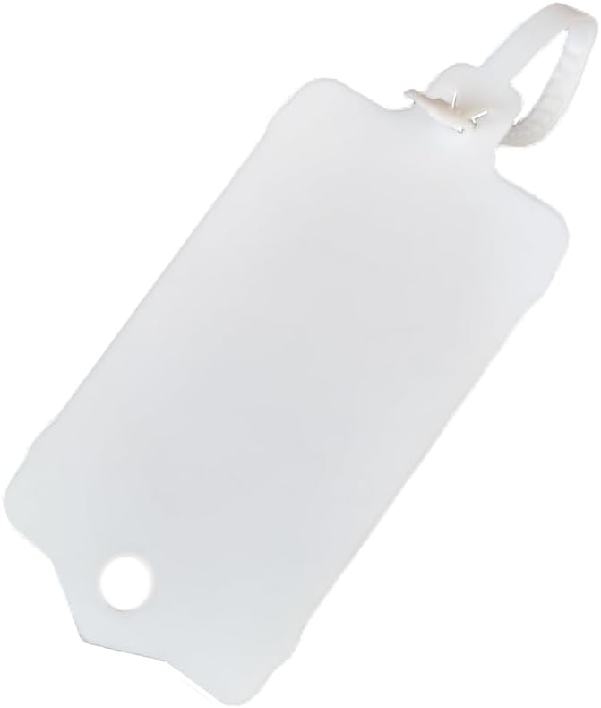 100pcs Reusable Blank Plastic Tags Ties Key Tags 1.45"*2.48" Serrated Tension by XF-Vel