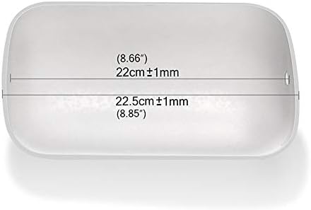 Newrays Glass Bankers Lamp Shade Cover Replacement, L8.85 W5.11 - Image 3