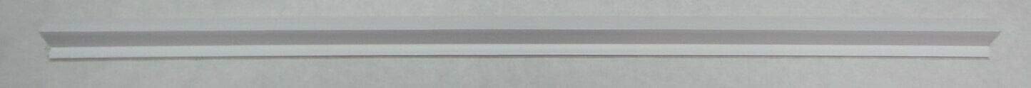 PVC Hanging File Rail for 5/8" Drawer Sides 2 feet Long Black (Sold per Each)