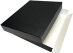 lineco museum archival storage box, drop front, 16.75x20.75x3, front angle view