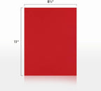 LUXPaper 8.5" x 11" Paper | Letter Size | Ruby Red | 80lb. Text | 250 Qty - Image 2