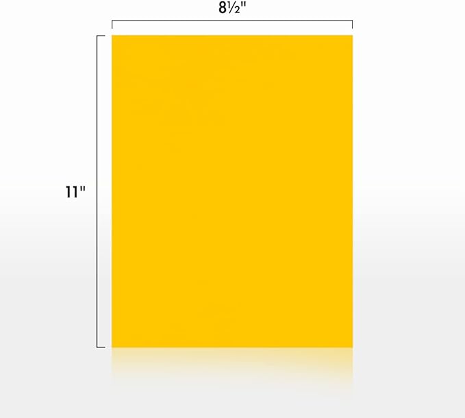 LUXPaper 8.5" x 11" Cardstock | Letter Size | Sunflower Yellow | 100lb. Cover | - Image 2