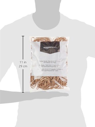 Amazon Basics Rubber Bands, Size 33, 600 Bands/1 lb Pack - Image 5