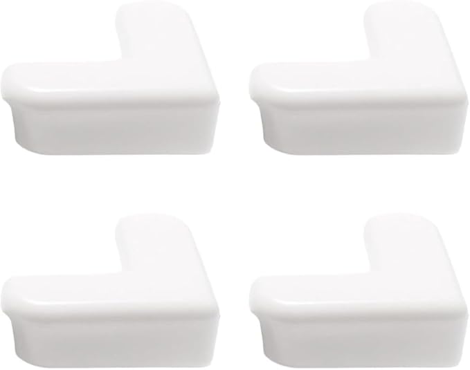 4Pcs White Corner and Edge Protectors, Self-Adhesive Bumpers by Veloshine