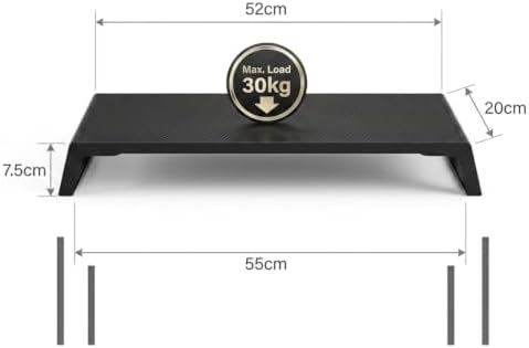 Zapuno Desk Organizer and Accessories, Computer Monitor Stand Riser with USB ...