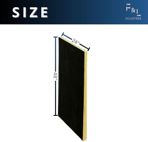 f&l r6 fiberglass board acoustic insulation panels – shown in use