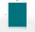 LUXPaper 8.5" x 11" Paper | Letter Size | Teal | 80lb. Text | 1, 000 Qty - Image 2