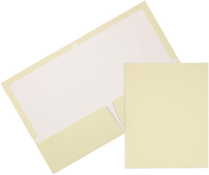 JAM PAPER Laminated Two Pocket Glossy School Folders by JAMPaper