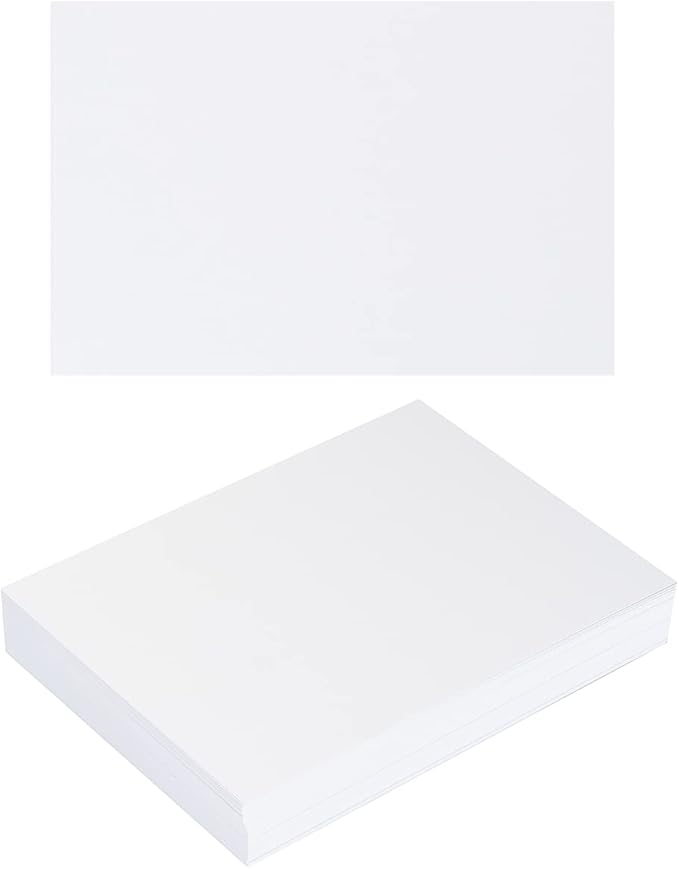 50 Sheets Blank Cardstock Paper 250 GSM Thick Heavy Cards Stock by Topeen