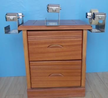 2 inches Desktop Table Top/Wall Mounted Tape and Label Dispenser, Large Deskt...