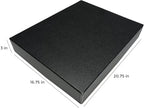 lineco museum archival storage box, drop front, 16.75x20.75x3, close-up detail