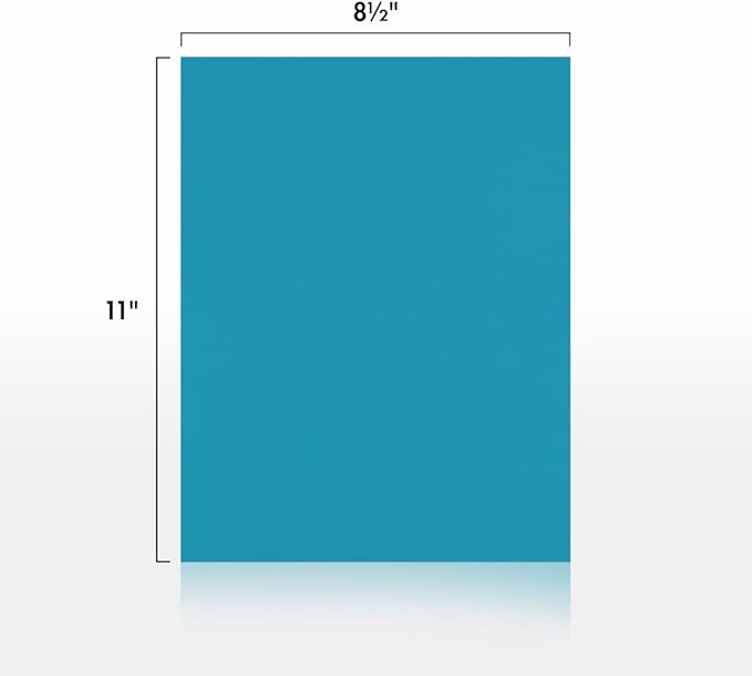 LUXPaper 8.5" x 11" Paper | Letter Size | Bright Blue | 60lb. Text | 1 - Image 2