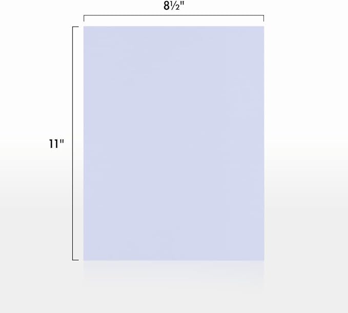LUXPaper 8.5" x 11" Paper | Letter Size | Lilac Purple | 80lb. Text | 50 Qty - Image 2