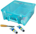 artbin super satchel double deep, 8-compartment craft box, main product view