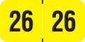 2026 Year Labels, Doctor Stuff 2026 Chart Stickers, Fluorescent Yellow Color by DoctorStuff