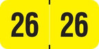2026 Year Labels, Doctor Stuff 2026 Chart Stickers, Fluorescent Yellow Color by DoctorStuff