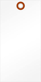 SmartSign 6.25 x 3.125 inch Blank White Shipping Tags by SmartSign