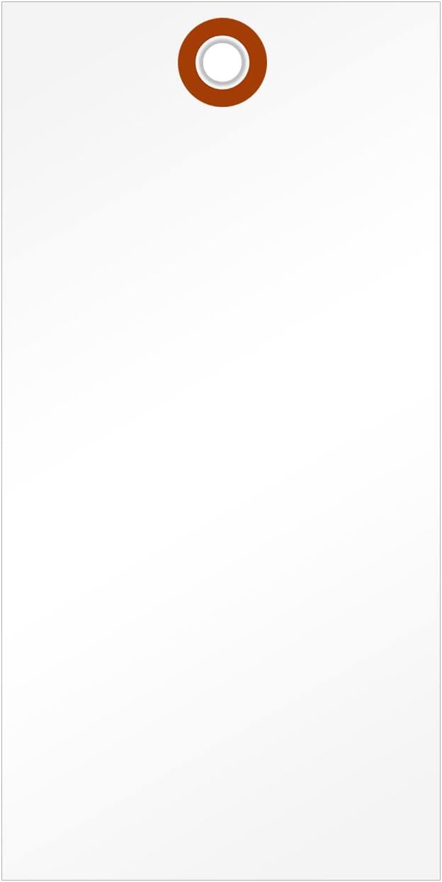 SmartSign 6.25 x 3.125 inch Blank White Shipping Tags by SmartSign