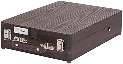 kingart adjustable wood table sketchbox easel, premium beechwood on a desk or shelf