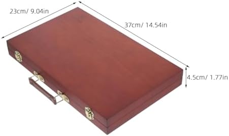 villcase wooden handheld painting box 14.56x9.05x1.77 inches – shown in use