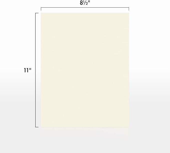 LUXPaper 8.5" x 11" Cardstock | Letter Size | Natural | 80lb. Cover | 50 Qty - Image 2