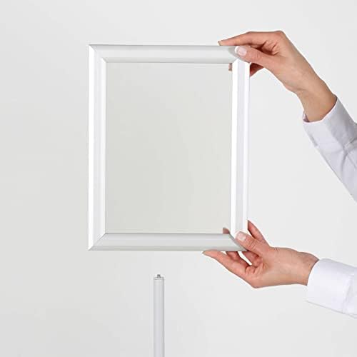m&t displays pedestal adjustable telescoping menuboard, aluminum profile, main product view
