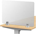 Frosted Acrylic Privacy Panel for Free Standing Desk by Unknown