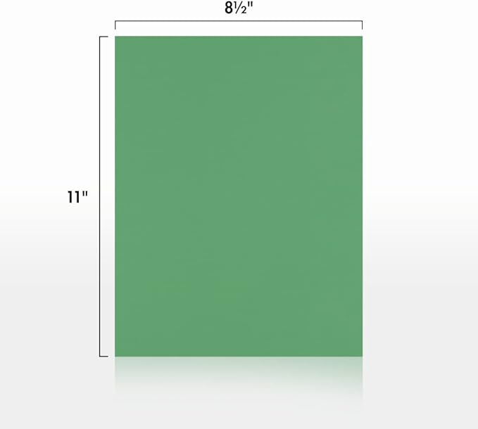LUXPaper 8.5" x 11" Paper | Letter Size | Holiday Green | 80lb. Text | 50 Qty - Image 2