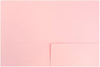 LUXPaper 9" x 12" Presentation Folders | Two Pocket | Candy Pink | 100lb. Cover - Image 2