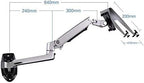 NBGYS XSJ8012WT Aluminum Alloy Mechanical Spring Arm Wall Mount Laptop Holder - Image 4